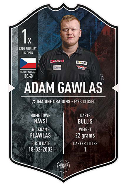 Adam Gawlas Ultimate Darts Card