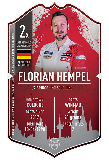FLORIAN HEMPEL ULTIMATE DARTS CARD