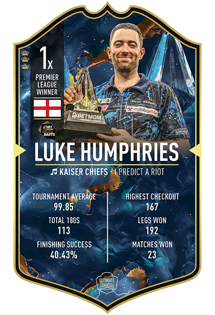 Luke Humphries Premier League Champion 2025 Ultimate Darts Card