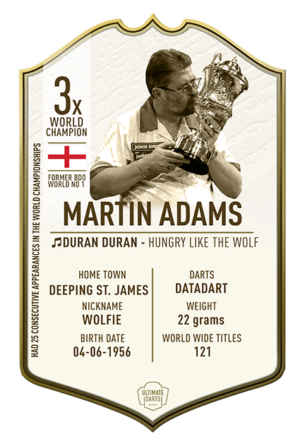 Martin Adams Ultimate Immortal Card