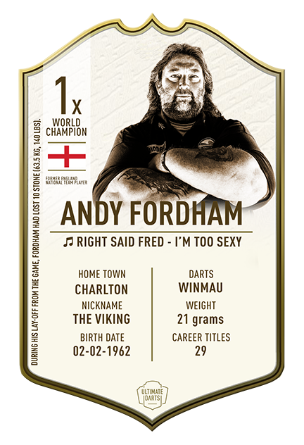 Andy Fordham Ultimate Immortal Card - Ultimate Darts