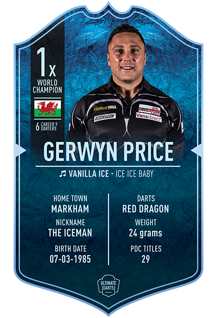 Gerwyn Price Ultimate Darts Card