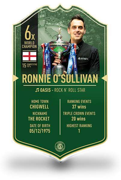 Ronnie O'Sullivan Ultimate Snooker Card - Ultimate Darts