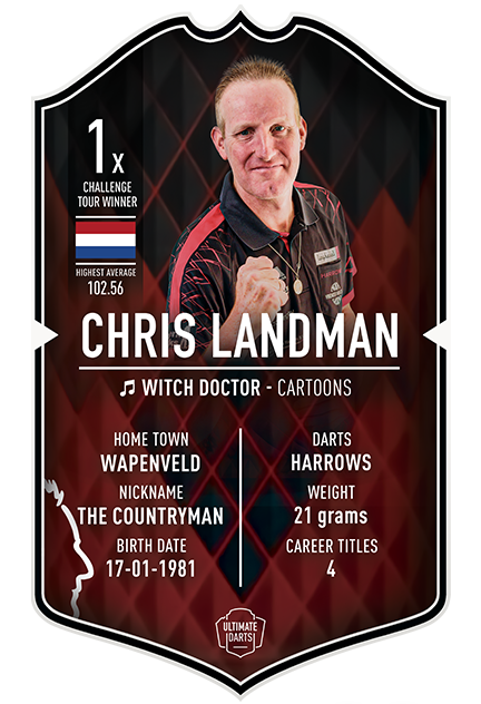 Chris Landman Ultimate Darts Card
