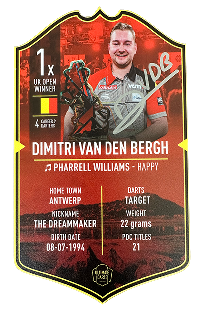 Dimitri van den Bergh UK Open Winner 2024 Ultimate Darts Card