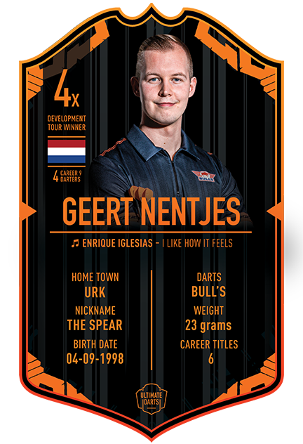 Geert Nentjes Ultimate Darts Card