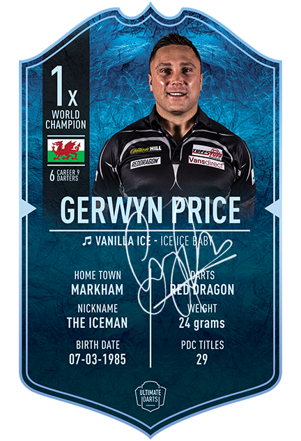 Exclusieve Gerwyn-prijs *ondertekend* minikaart