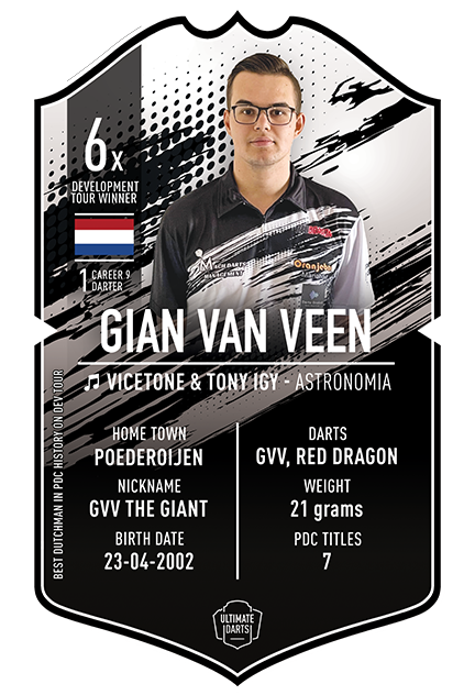 Gian van Veen Ultimate Darts Card
