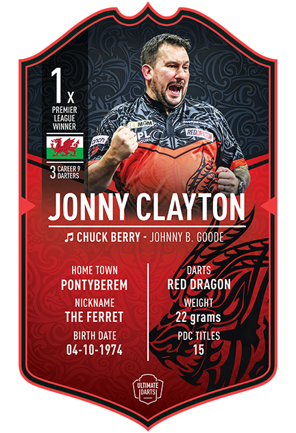 Jonny Clayton 2026 Ultimate Darts Card