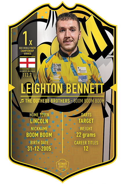 LEIGHTON BENNETT Ultimate Darts Card