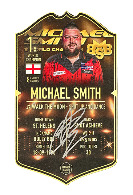 Michael Smith SIGNED Ultimate Darts Card