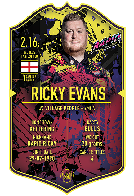 Ricky Evans Ultimate Darts Card