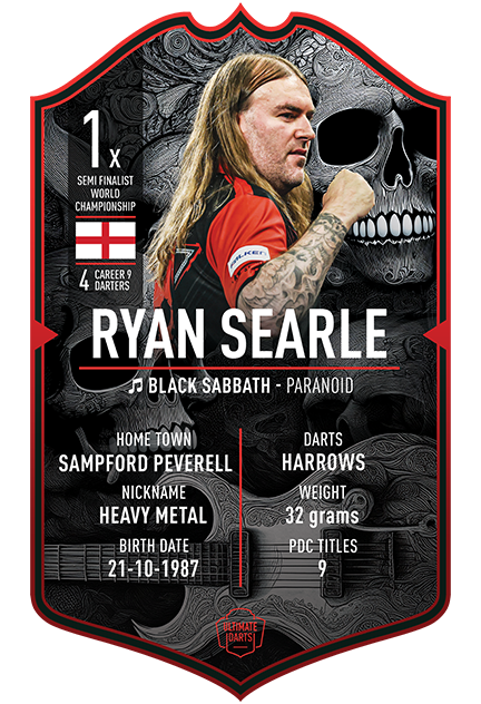 RYAN SEARLE 2026 ULTIMATE DARTS CARD