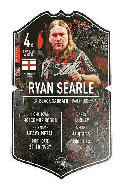 SIGNED Exclusive Ryan Searle Mini Ultimate Darts Card
