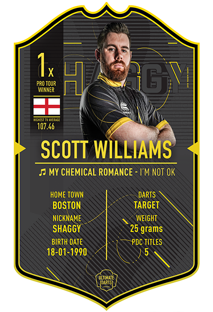 Scott Williams Ultimate Darts Card