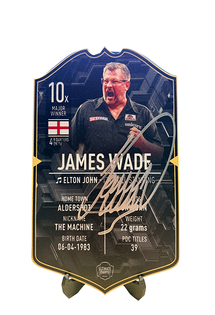 EXCLUSIVE SIGNED JAMES WADE Ultimate MINI Darts Card