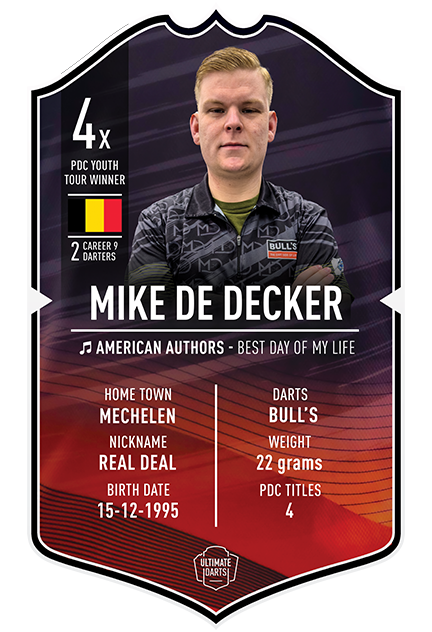 Mike De Decker Ultimate Darts Card
