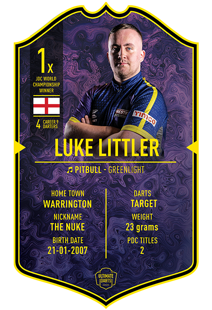 Luke Littler Ultimate Darts Card