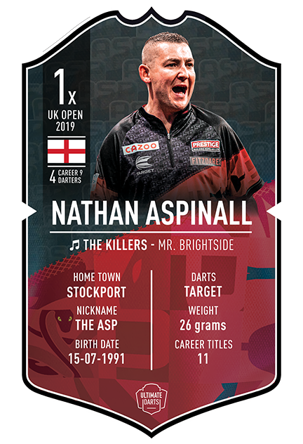 Nathan Aspinall Ultimate Darts Card
