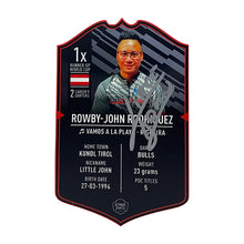 Cargar imagen en el visor de la galería, Exclusive Rowby-John Rodriguez *Signed* Mini Ultimate Darts Card - Ultimate Darts
