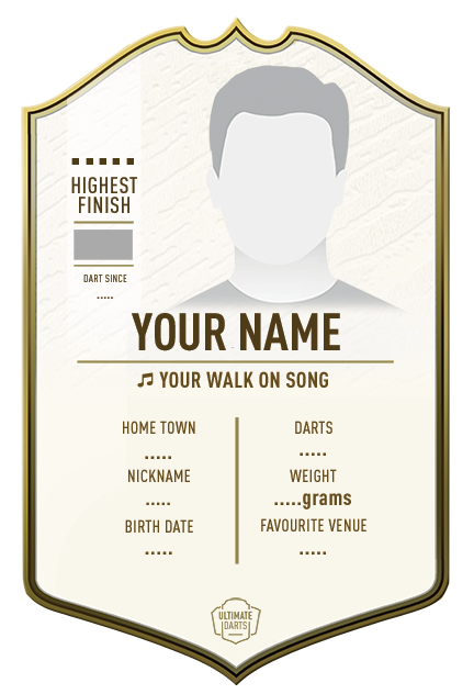 Create Your Own Ultimate Darts Card - Immortal - Ultimate Darts