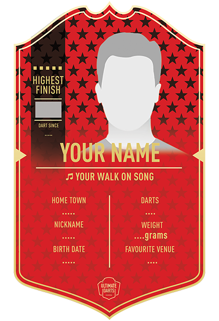 Create Your Own Ultimate Darts Card - The Rockstar - Ultimate Darts
