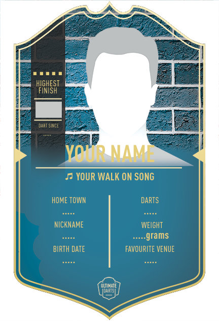 Create Your Own Ultimate Darts Card - The Wall - Ultimate Darts