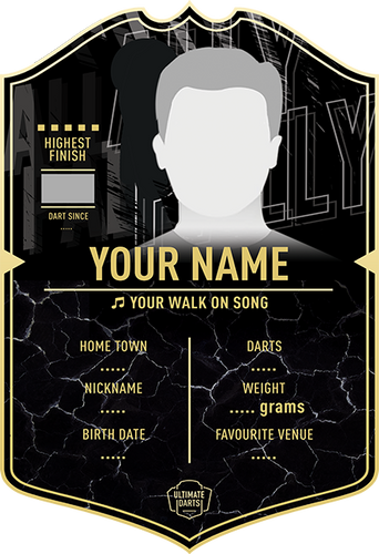 Create Your Own Ultimate Darts Card - World Champions Card - Ultimate Darts
