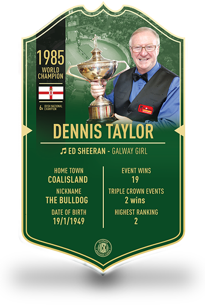 Dennis Taylor Ultimate Snooker Card - Ultimate Darts