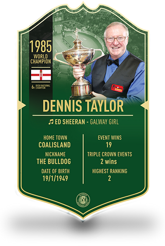 Dennis Taylor Ultimate Snooker Card - Ultimate Darts