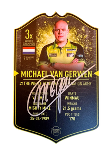 Exclusive Michael van Gerwen *Signed* Mini Ultimate Darts Card - Ultimate Darts