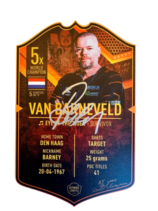 Exclusive Raymond Van Barneveld *Signed* Mini Ultimate Darts Card - Ultimate Darts