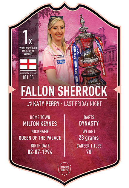 FALLON SHERROCK ULTIMATE DARTS CARD - Ultimate Darts