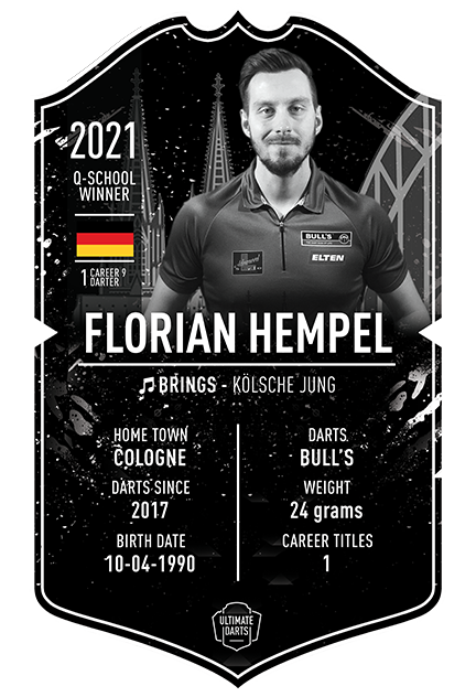 FLORIAN HEMPEL ULTIMATE DARTS CARD - Ultimate Darts