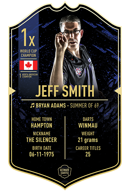 JEFF SMITH ULTIMATE DARTS CARD - Ultimate Darts