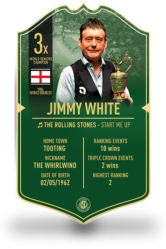 Jimmy White Ultimate Snooker Card - Ultimate Darts
