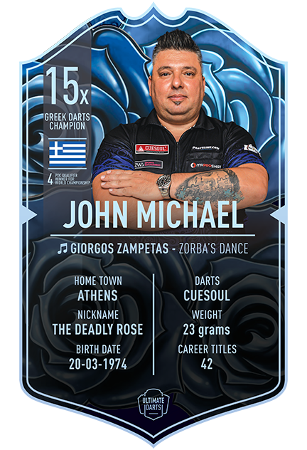 JOHN MICHAEL ULTIMATE DARTS CARD - Ultimate Darts