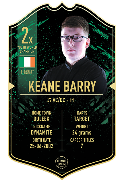 Ultimate Darts Keane Barry