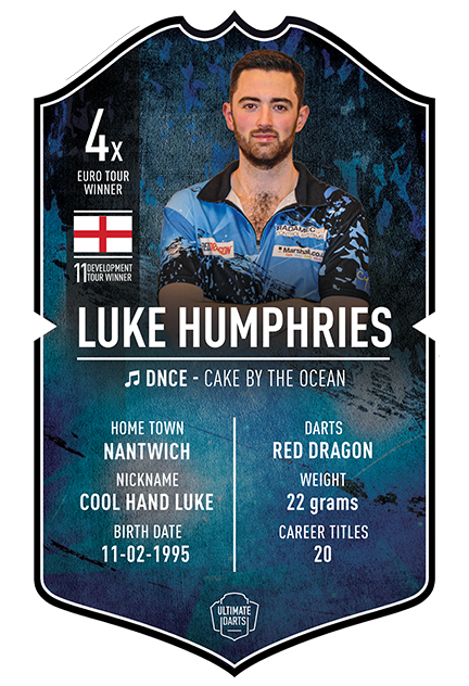 LUKE HUMPHRIES ULTIMATE DARTS CARD - Ultimate Darts