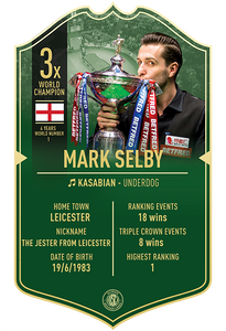Mark Selby Ultimate Snooker Card - Ultimate Darts