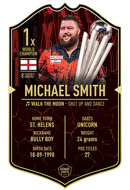 Michael Smith World Champion Ultimate Darts Card