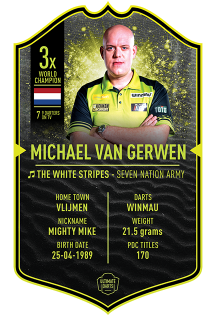 Michael van Gerwen Ultimate Darts Card