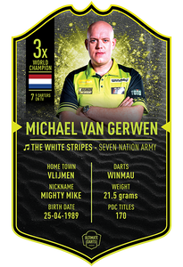 Michael van Gerwen Ultimate Darts Card