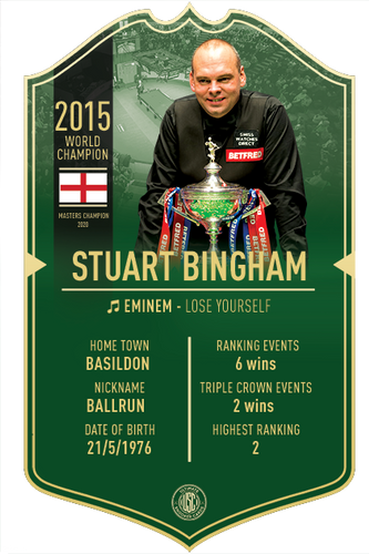 Stuart Bingham Ultimate Snooker Card - Ultimate Darts
