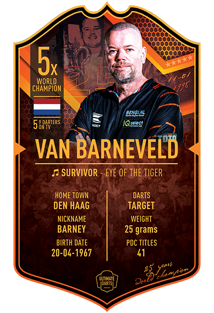 Raymond van Barneveld Ultimate Darts Card
