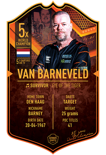 Raymond van Barneveld Ultimate Darts Card